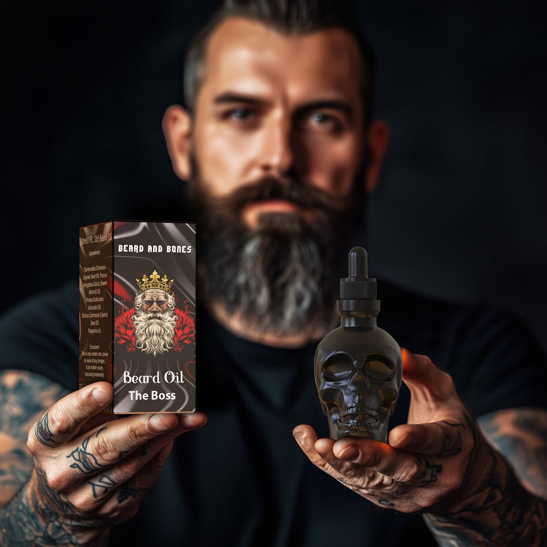 30ml Beard Oil - Matte Black - Beard and Bones