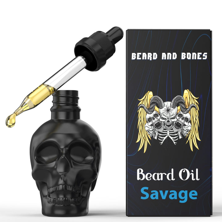 30ml Beard Oil - Matte Black - Beard and Bones