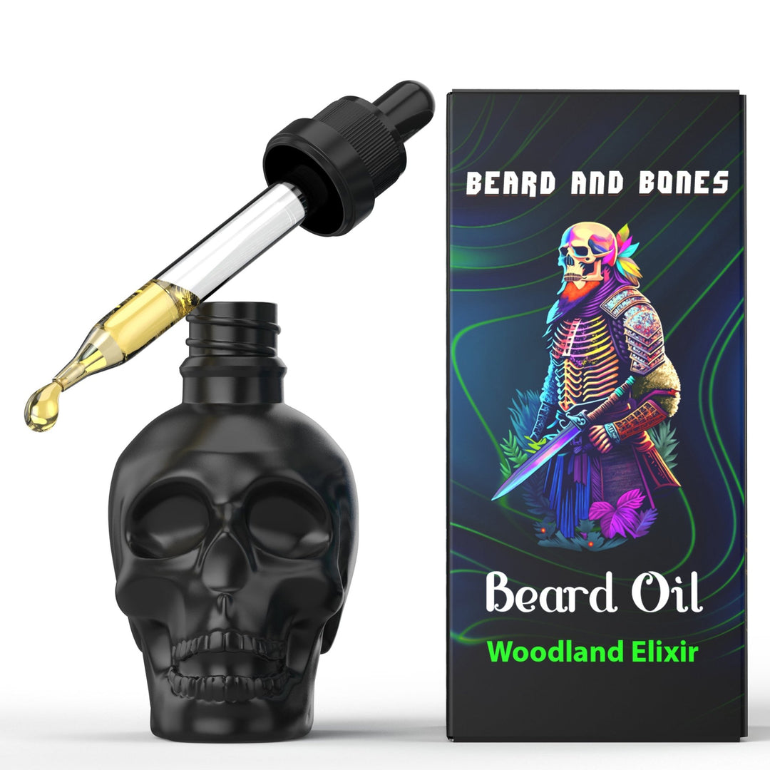 30ml Beard Oil - Matte Black - Beard and Bones